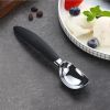 Scooper Dishwasher Safe Alloy Ice Cream Scoop Cookie Dough Scooper with Anti-Slip Handle for Sorbet Melon Ice Cream Scoop Kitchen Tool (3.5X17cm)