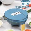 New 9 in 1 Rotate Vegetable Cutter with Drain Basket Multifunctional Food Slicer Grater Shredder Kitchen Food Chopper Grater Strainer Fruit Colander P